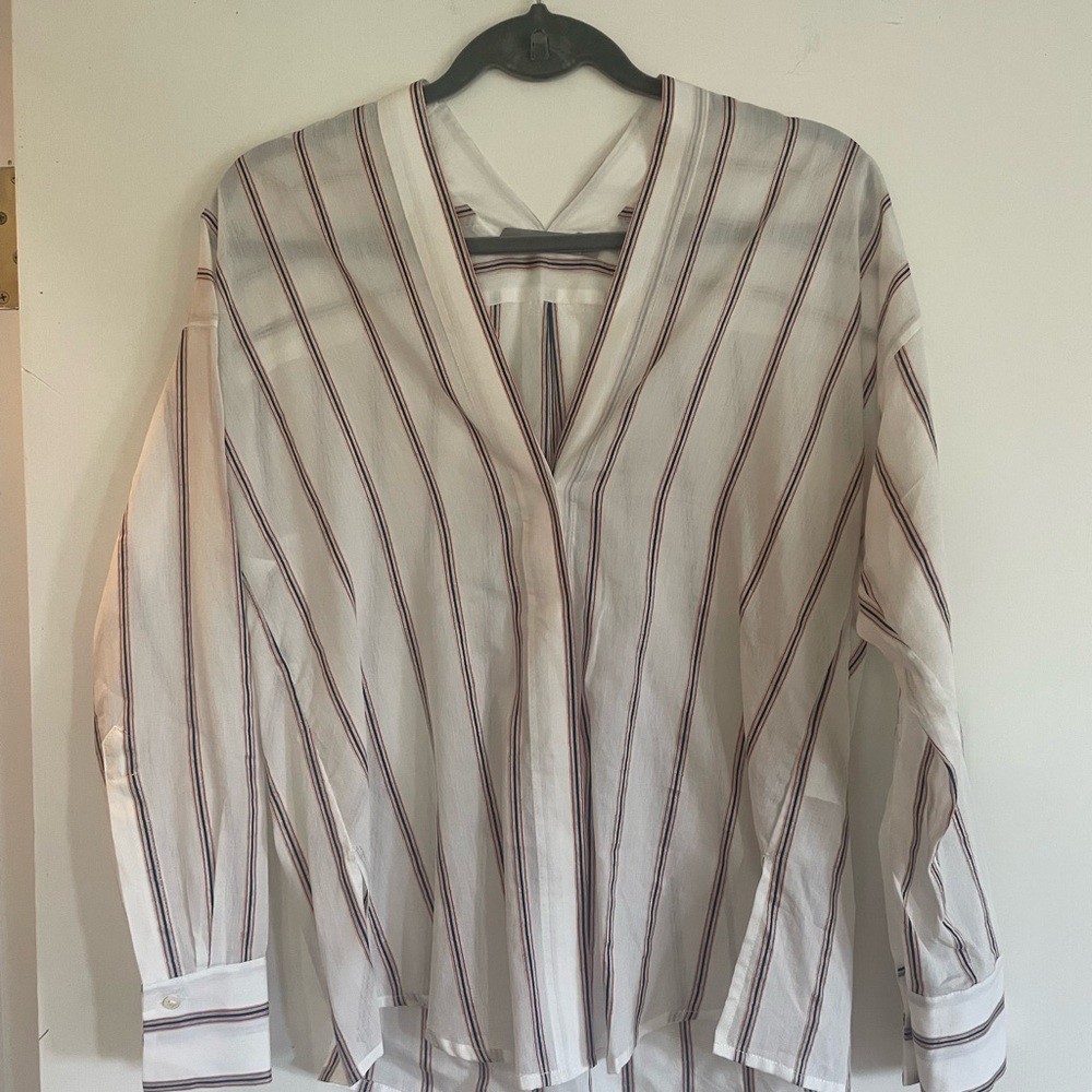 Vince Striped Blouse - Picture 2 of 5
